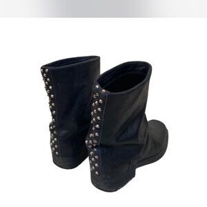 Envy Black Studded Ankle Boots